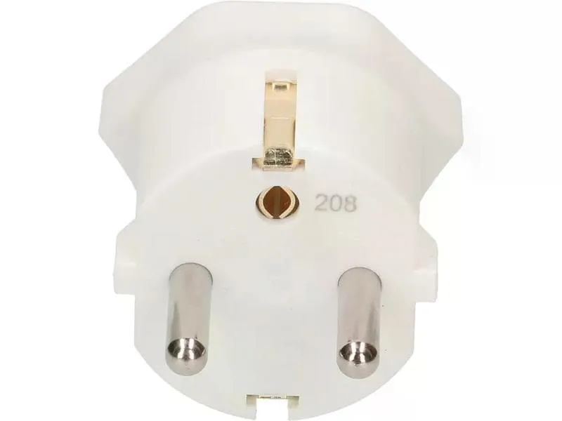 Max Hauri Fixadapter Schuko auf T13, Weiss Max Hauri Fixadapter Schuko auf T13, Weiss