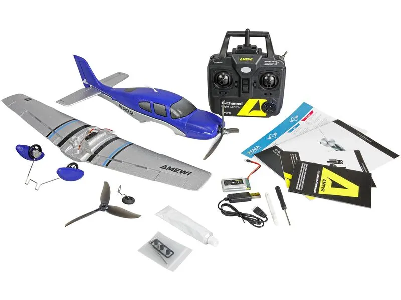 Amewi Motorflugzeug Cirrus SR22 520 mm, RTF, Blau