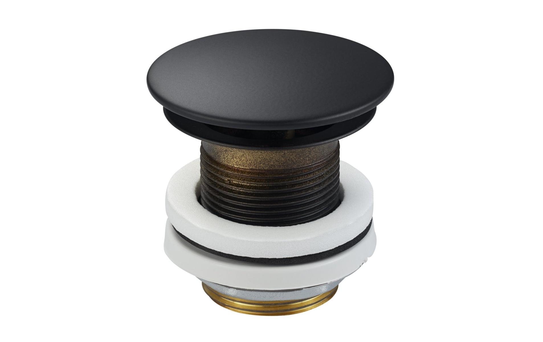 diaqua® Schaftventil 1 1/4, Ø 72, ohne Überlauf, Schwarz diaqua® Schaftventil 1 1/4, Ø 72, ohne Überlauf, Schwarz