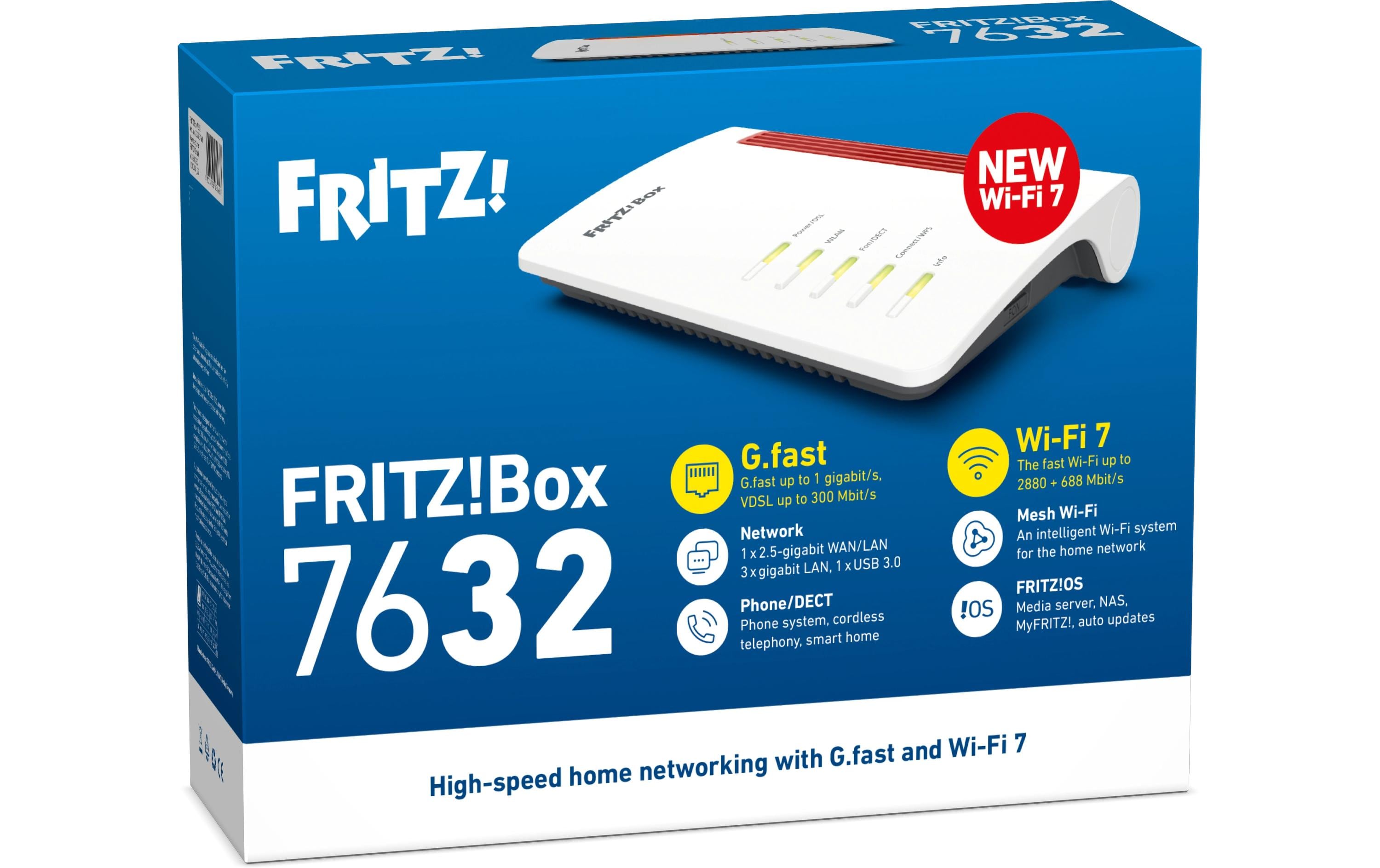 FRITZ! G.Fast-Router FRITZ!Box 7632 Int. FRITZ! G.Fast-Router FRITZ!Box 7632 Int.