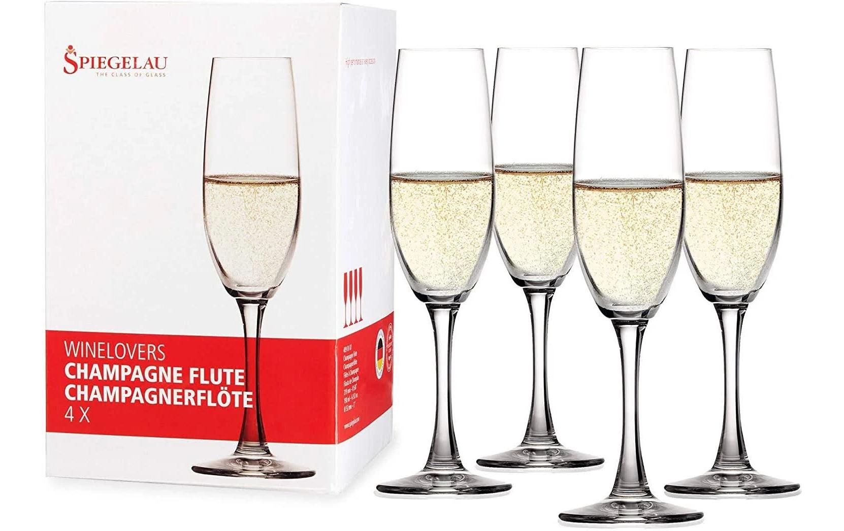 Spiegelau Champagnerglas Winelovers 190 ml, 4 Stück, Transparent
