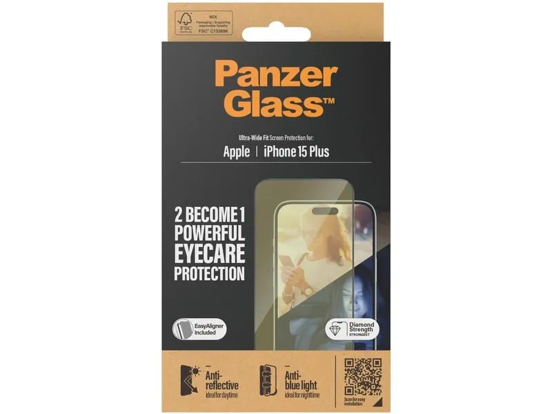 Panzerglass Displayschutz Anti Reflective iPhone 15 Plus Panzerglass Displayschutz Anti Reflective iPhone 15 Plus