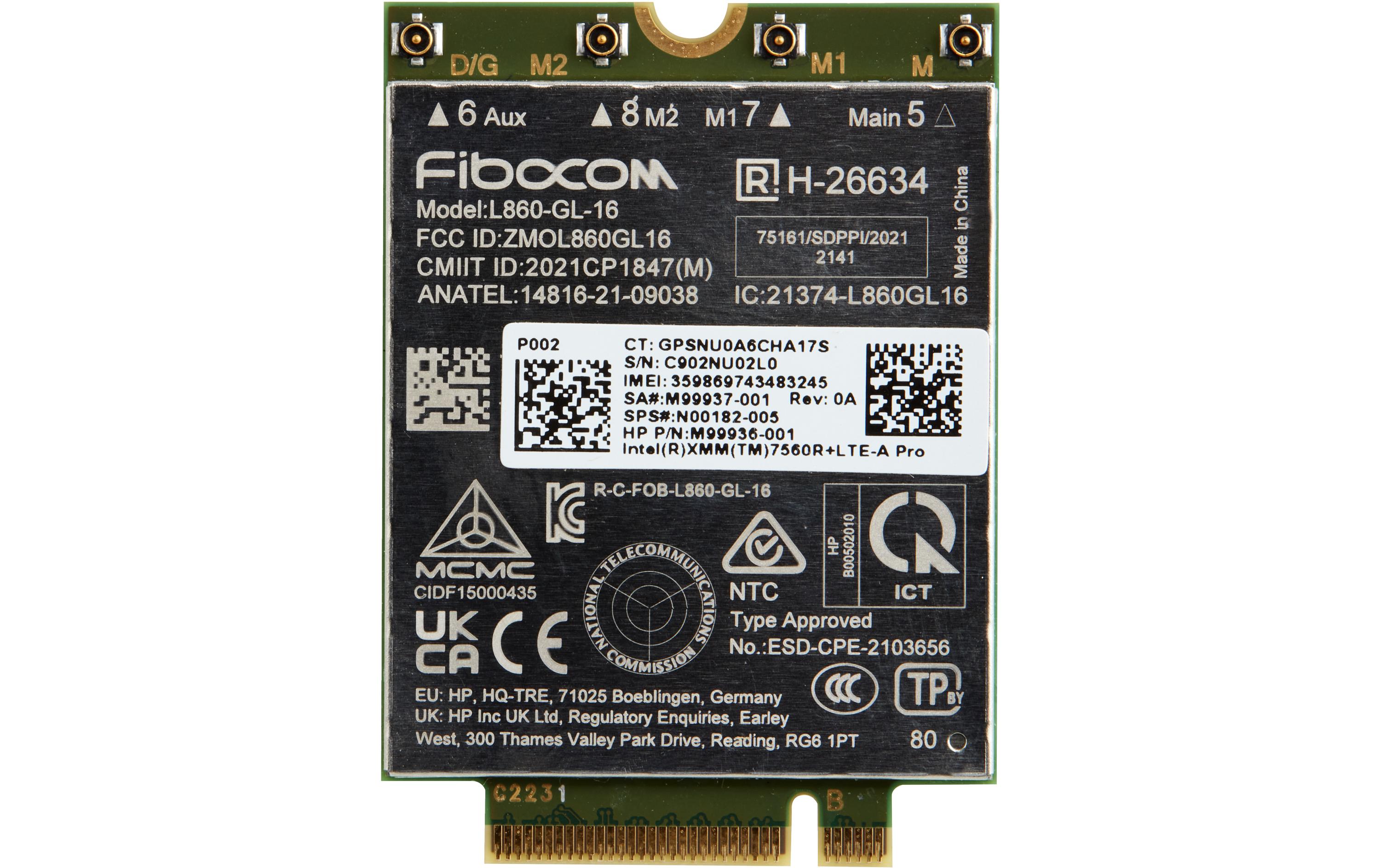 HP Modul XMM 7560 R+ LTE-Advanced Pro WWAN