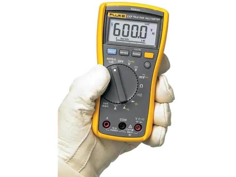 Fluke Multimeter 117 Digital, True RMS, 600 V / 10 A Fluke Multimeter 117 Digital, True RMS, 600 V / 10 A
