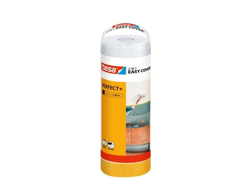 tesa Abdeckfolie Easy Cover Perfect+ Refill L, 33 x 1.4 m tesa Abdeckfolie Easy Cover Perfect+ Refill L, 33 x 1.4 m