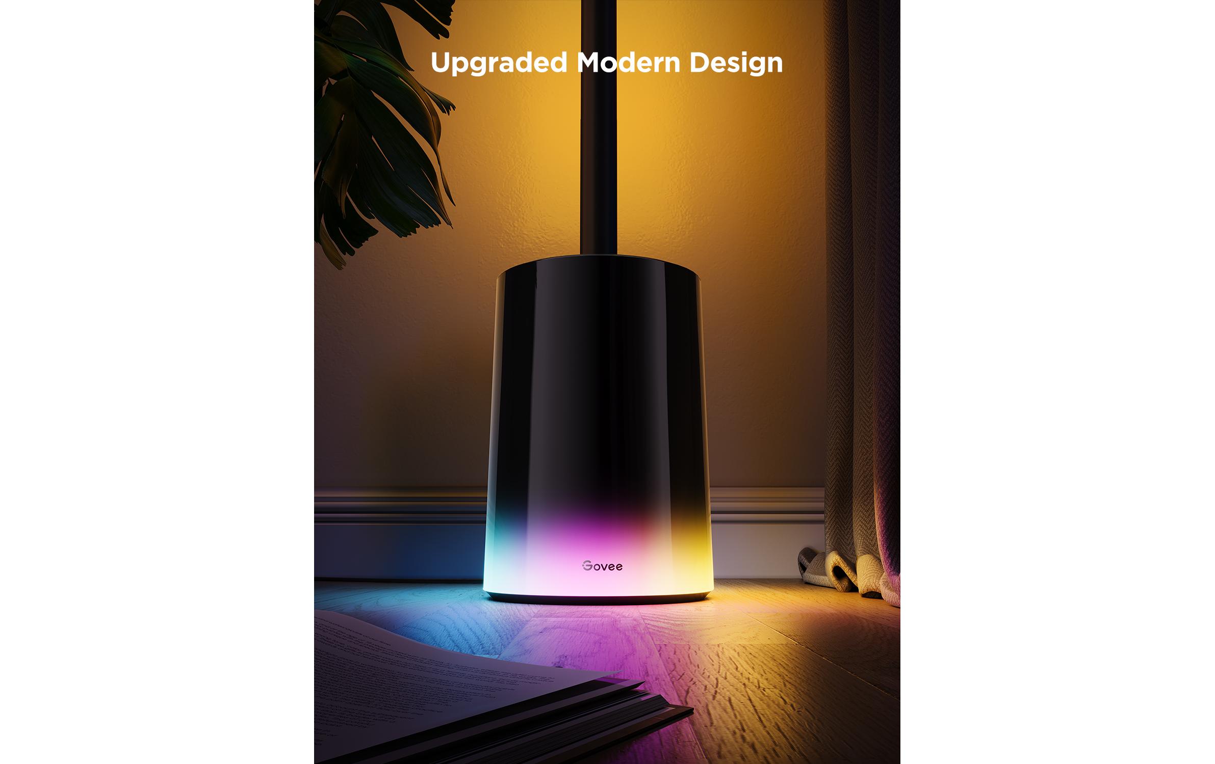 Govee Eck-Stehleuchte, Schwarz, Matter, RGBICWW, 1500 lm