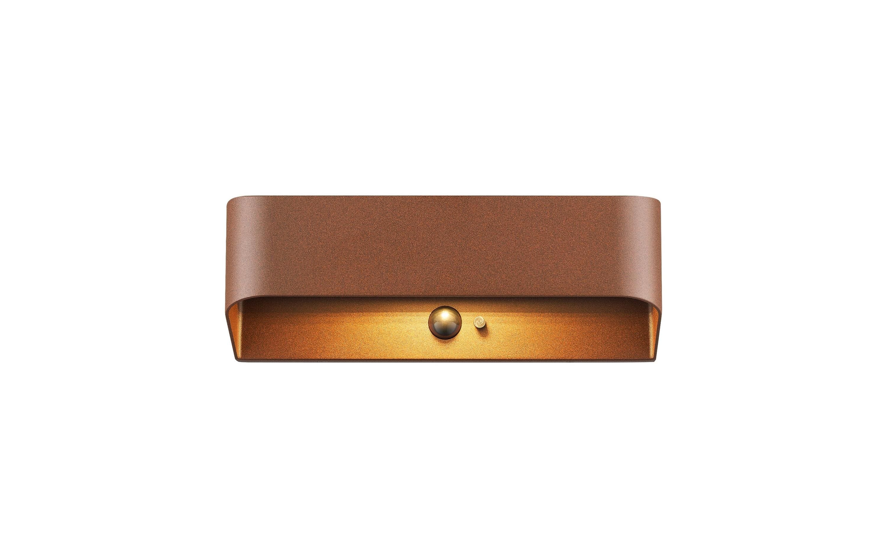 Nordlux Wandleuchte Marcellio 5W, LED, IP54, braun