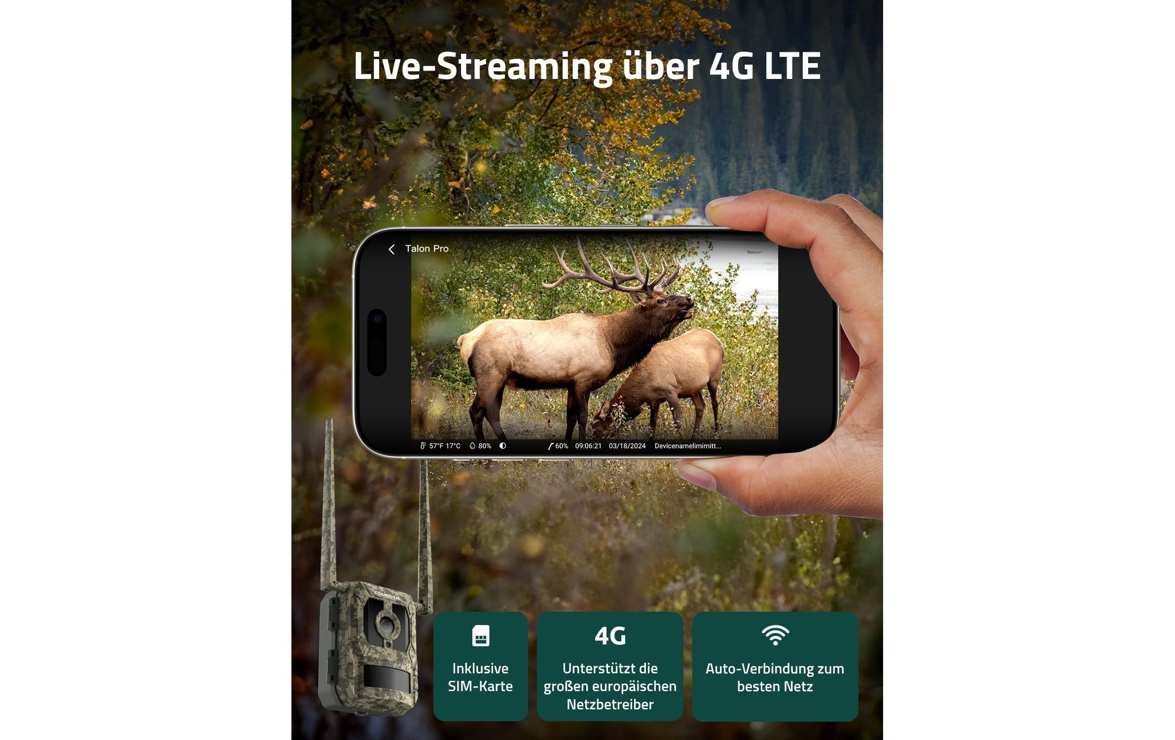 Reolink Wildkamera Camovue Talon Pro 4K 4G LTE