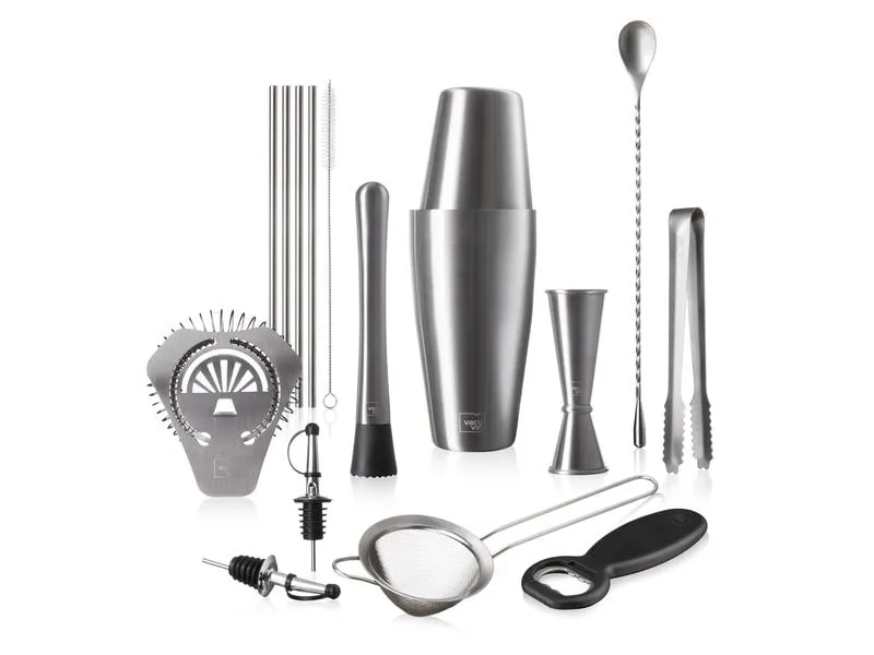 Vacuvin Cocktail-Set Cocktail Set 14-teilig 0.7 l, Edelstahl
