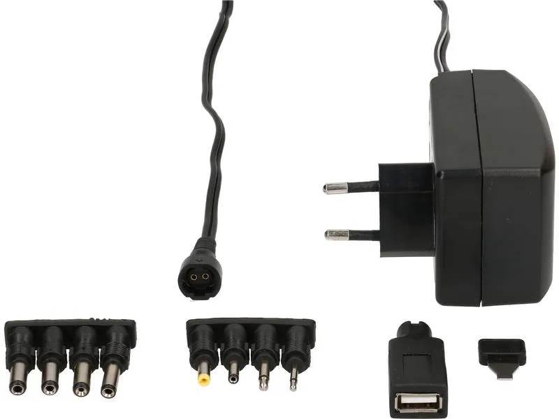 Max Hauri Steckernetzteil Universal 27 W, 3 - 12 V, 2250 mA