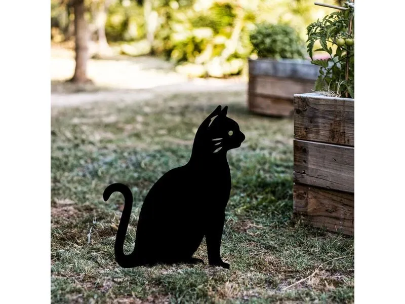 Wallxpert Gartenstecker Katze 38 x 20 cm Wallxpert Gartenstecker Katze 38 x 20 cm