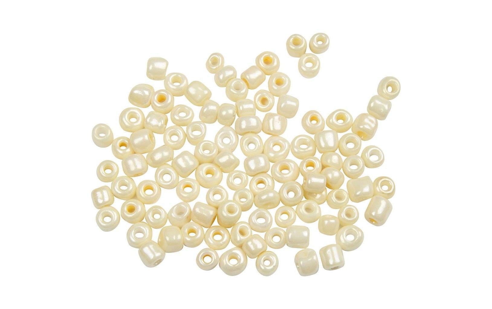Creativ Company Rocailles-Perlen 8/0 Elfenbein