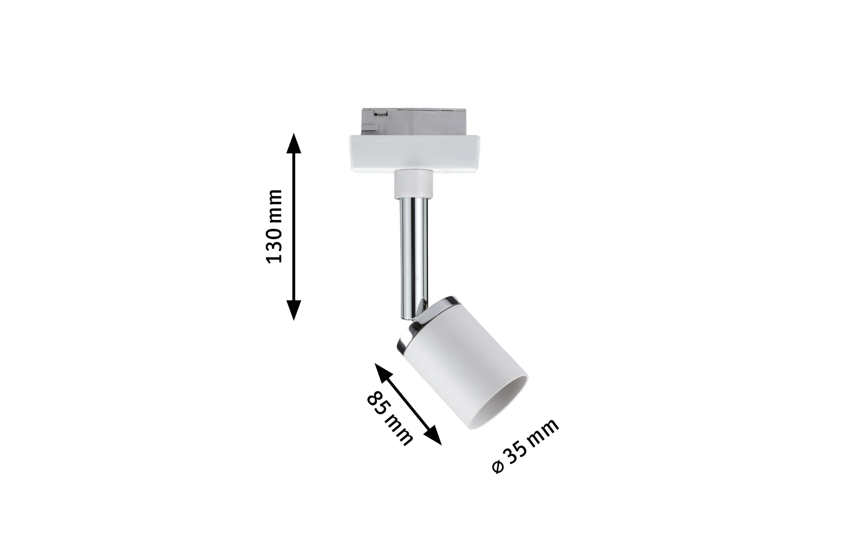 Paulmann Schienenspot URail Spot Pure II, 1 x GU10, 10 W, Weiss