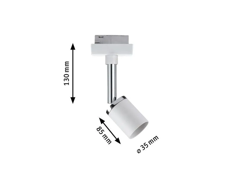 Paulmann Schienenspot URail Spot Pure II, 1 x GU10, 10 W, Weiss Paulmann Schienenspot URail Spot Pure II, 1 x GU10, 10 W, Weiss