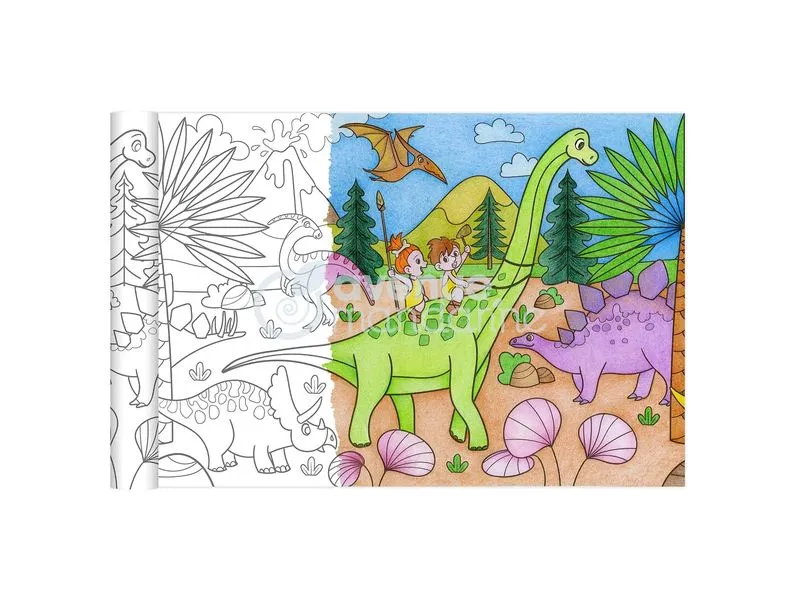 Avenue Mandarine Graffy Roll, Dinosaurier Weiss Avenue Mandarine Graffy Roll, Dinosaurier Weiss