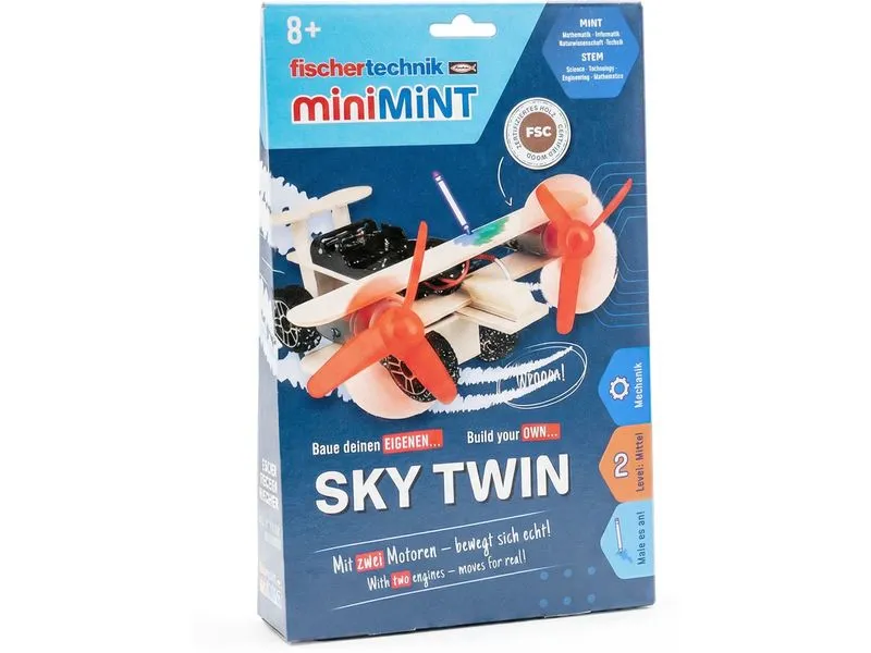 Fischertechnik MiniMiNT SkyTwin Holz-Bausatz