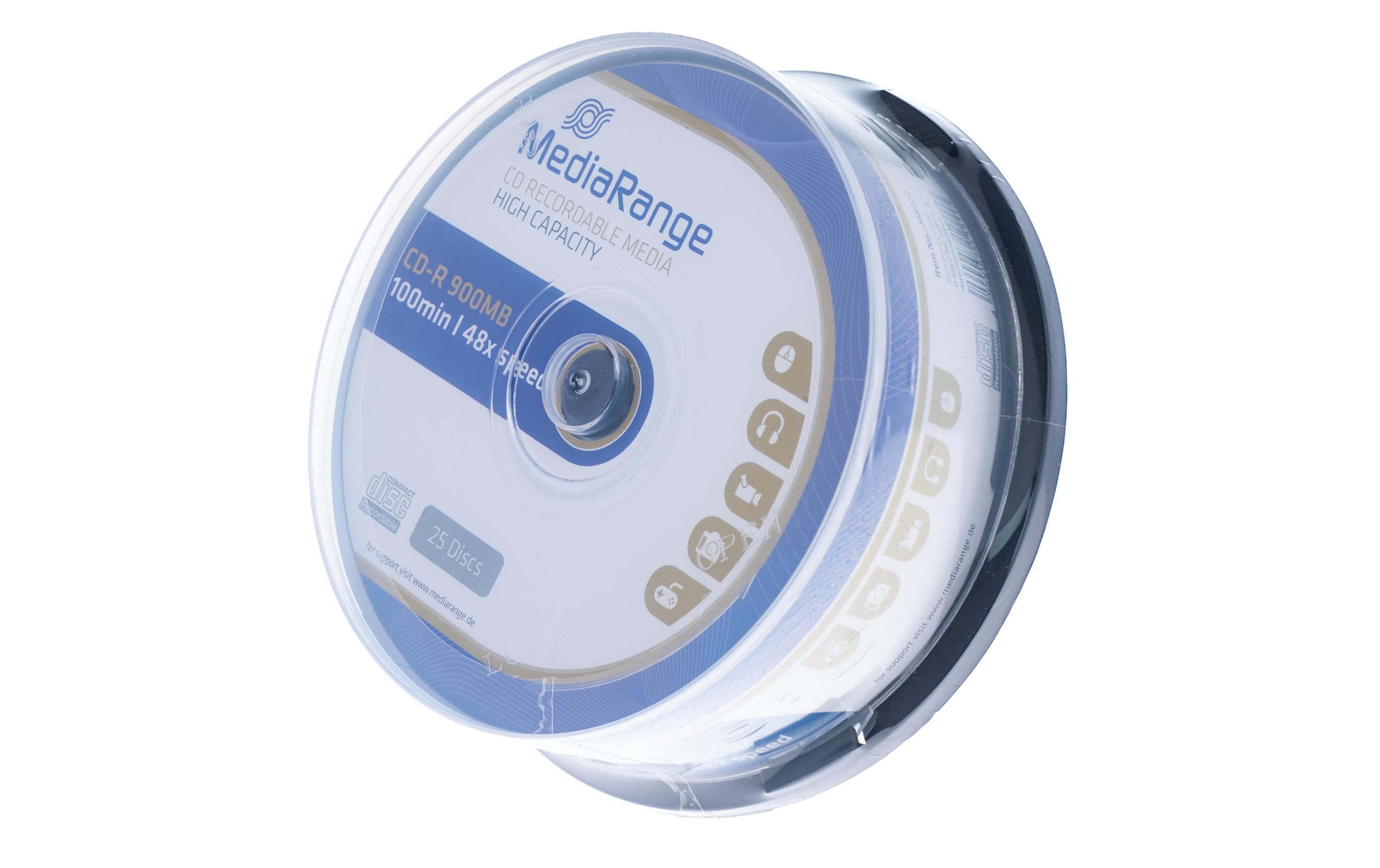 MediaRange CD-R Medien 900 MB, Spindel (25 Stück)