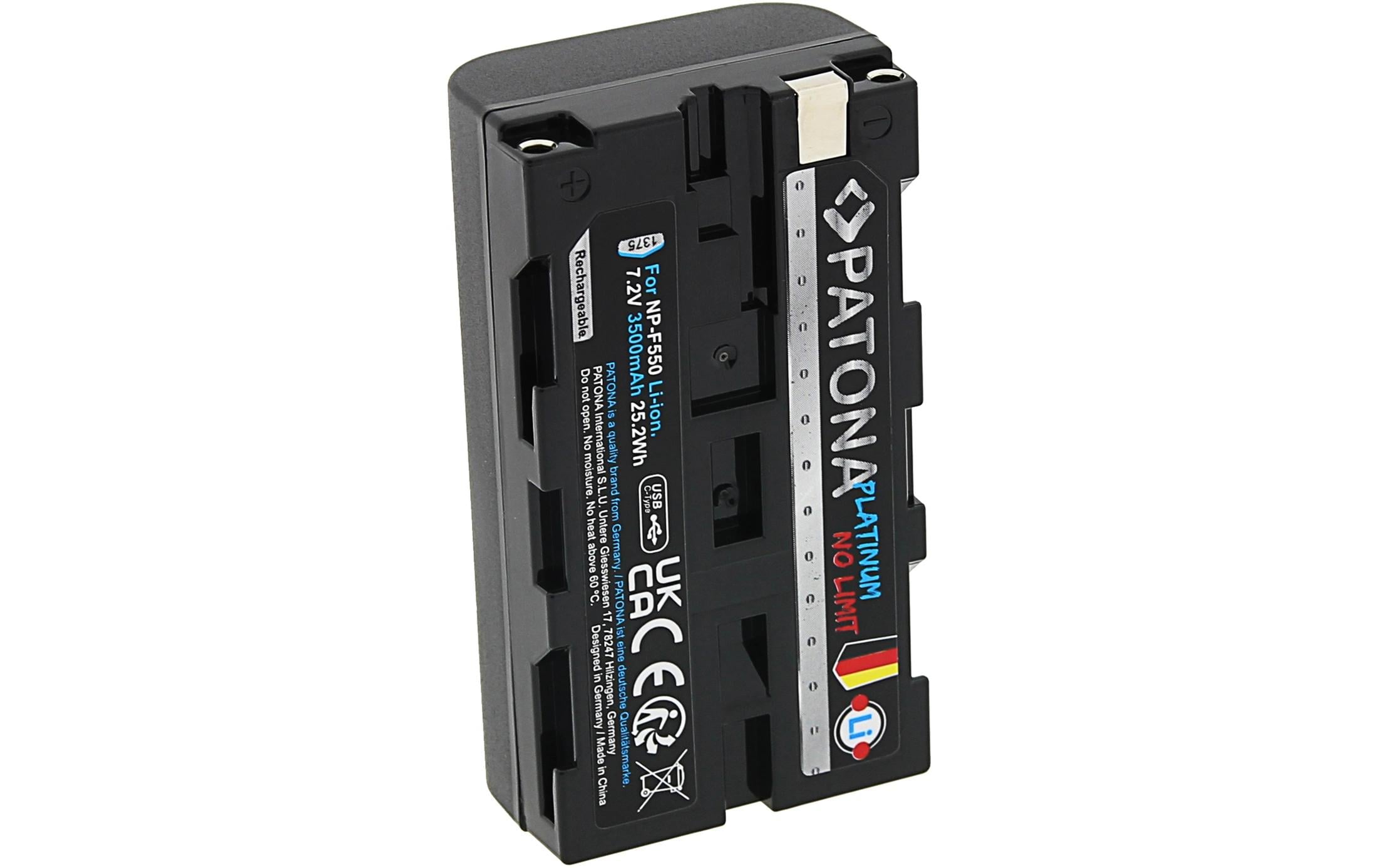 Patona Platinum Akku für Sony NP-F550, F330, F530, F750, F930