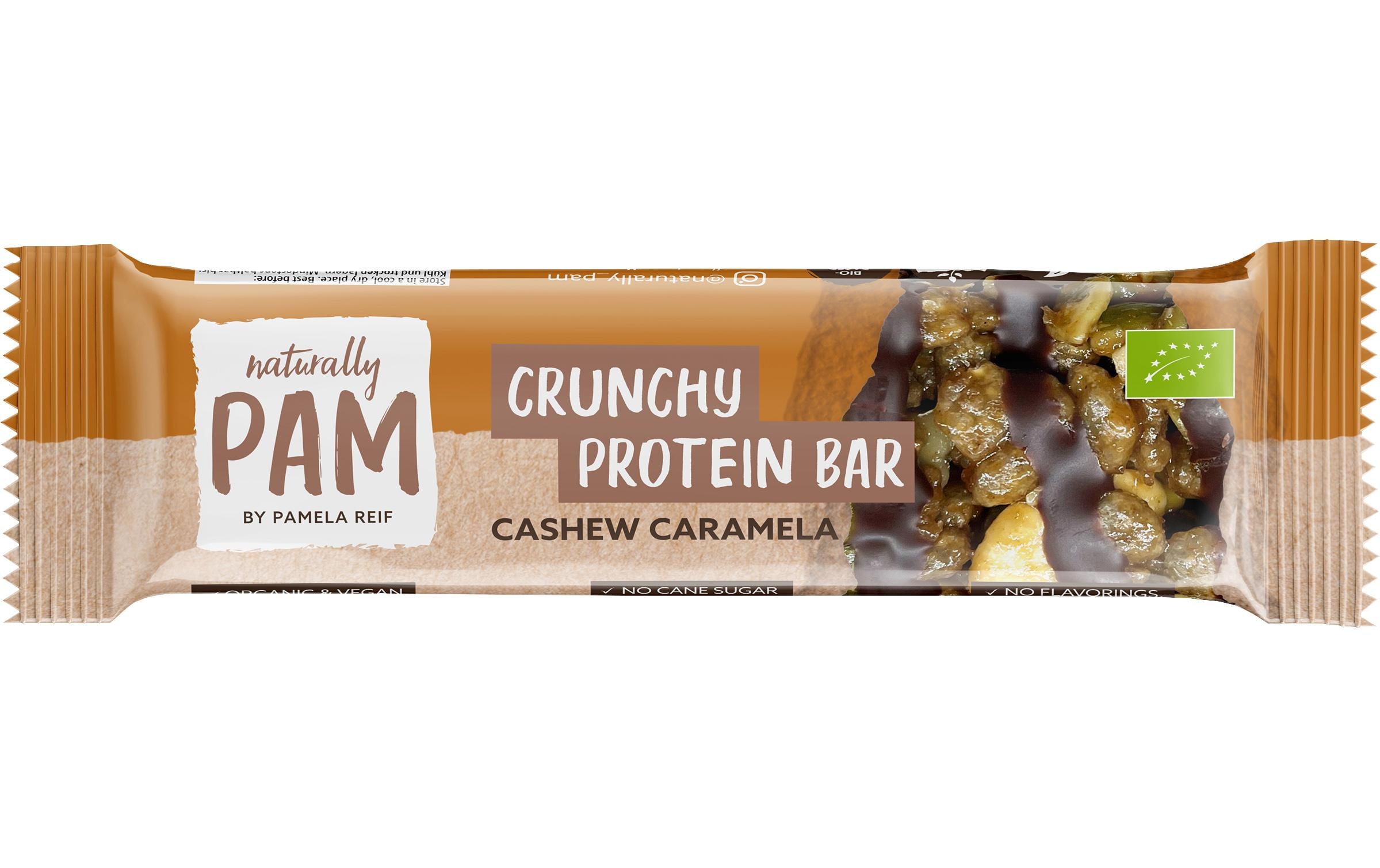 Naturally Pam Riegel Bio Crunchy Protein Cashew Caramel 12 x 30 g Naturally Pam Riegel Bio Crunchy Protein Cashew Caramel 12 x 30 g