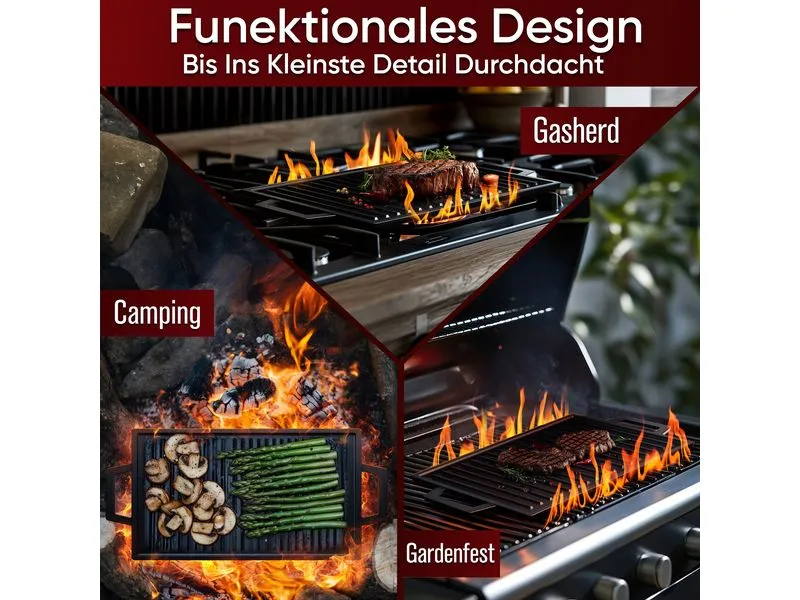 Gusskoenig Eingebrannte Grillplatte 33 cm