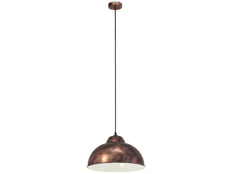 EGLO Leuchten Pendelleuchte TRURO 2 1x E27, 37 cm Kupfer EGLO Leuchten Pendelleuchte TRURO 2 1x E27, 37 cm Kupfer