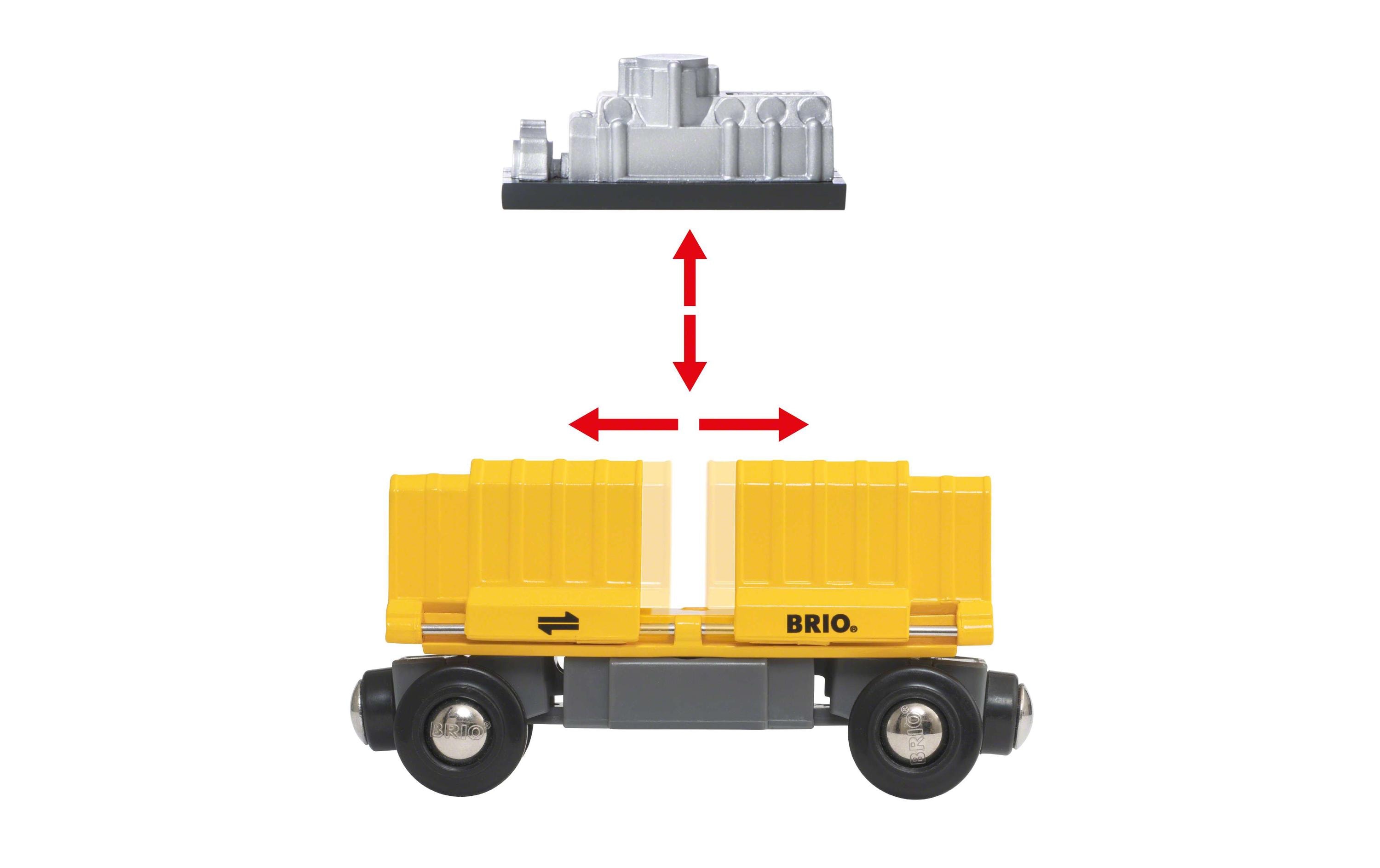 BRIO Eisenbahn Güterzug mit drei Waggons