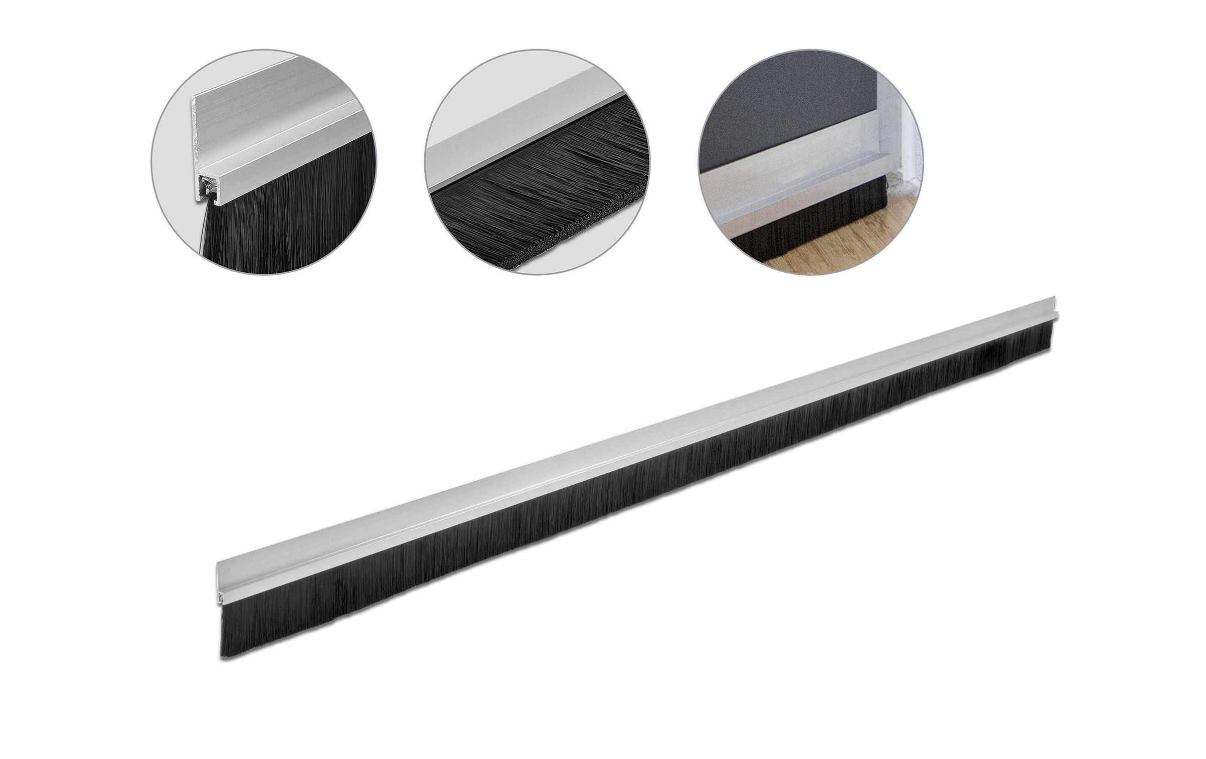 Delock Türdichtschiene Alu-Profil Gerade, 1 m x 40 mm Delock Türdichtschiene Alu-Profil Gerade, 1 m x 40 mm