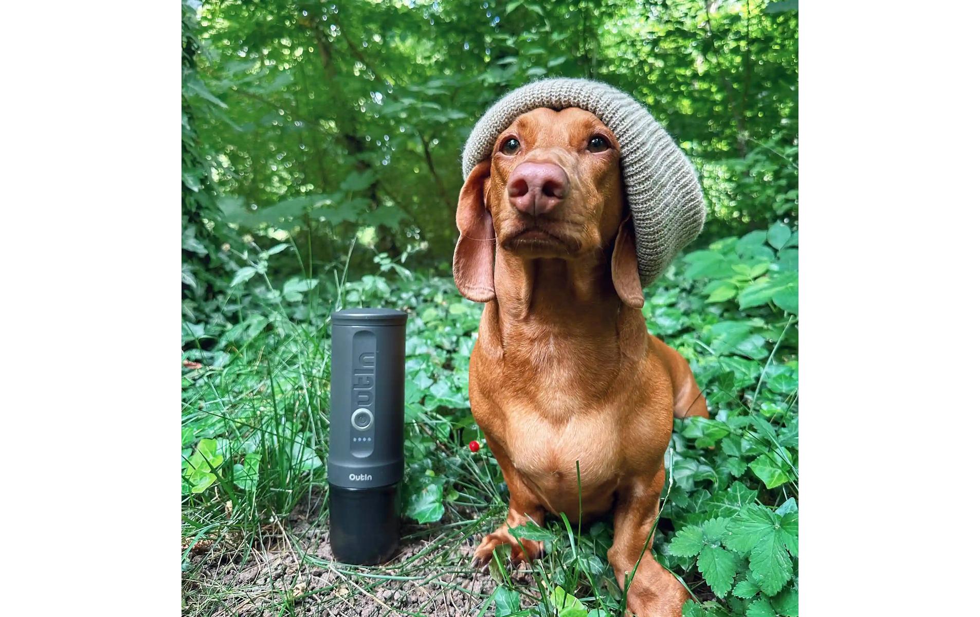 OUTIN Reisekaffeemaschine Nano Space Grau