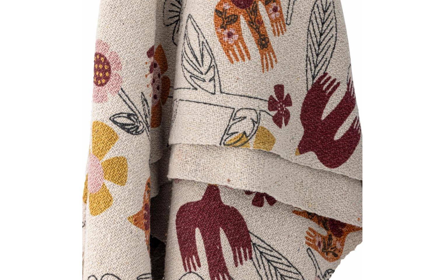 Bloomingville Tagesdecke Vivielle, 160 x 130 cm, Mehrfarbig