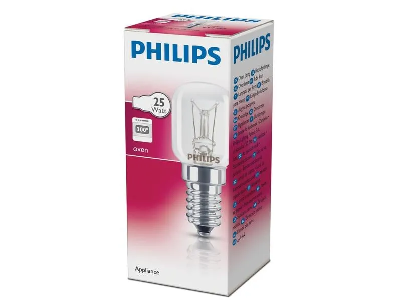 Philips Professional Lampe Backofen 25W E14 230-240 V T25 CL OV 1CT Philips Professional Lampe Backofen 25W E14 230-240 V T25 CL OV 1CT