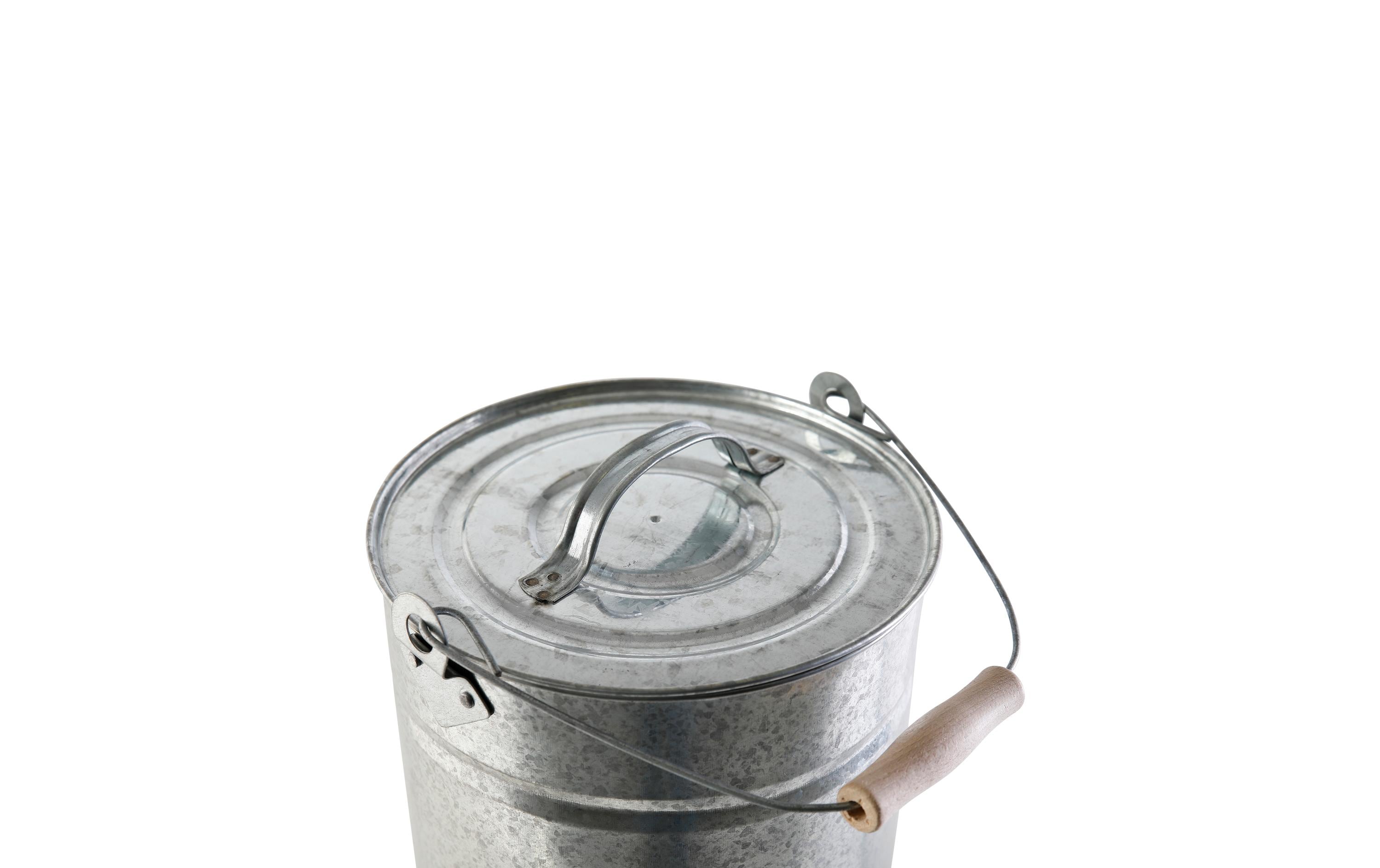 Kamino Mehrzweckeimer mit Deckel, 14 l, Silber