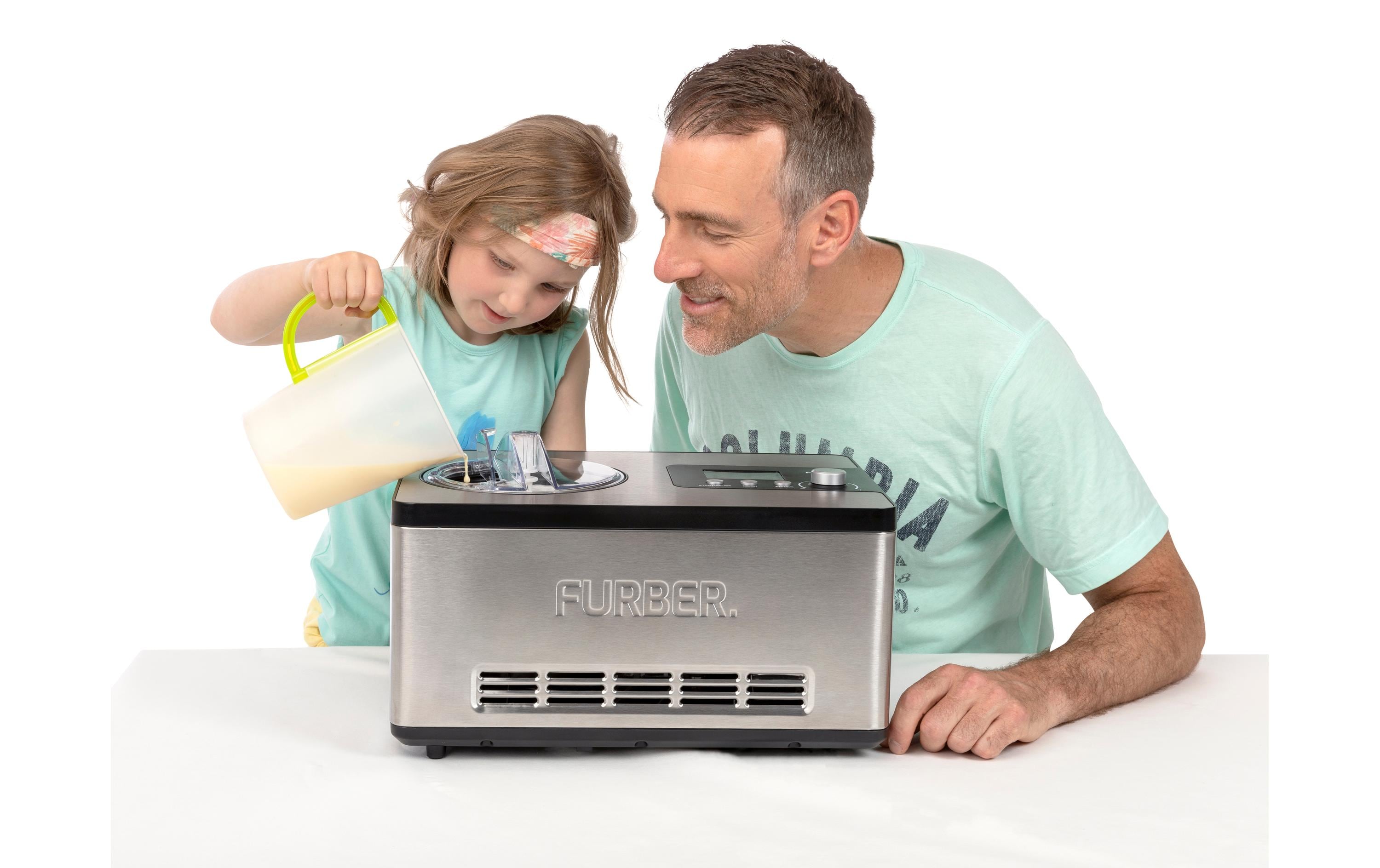 FURBER Glacemaschine Luigi Pro 1.5 l, Edelstahl
