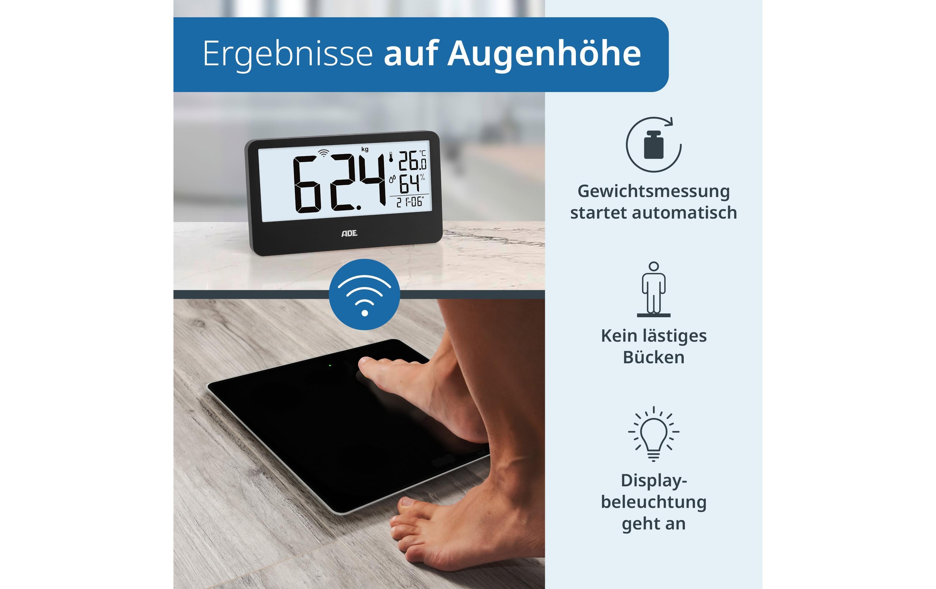 ADE Personenwaage Ronja BE2500-1 Schwarz