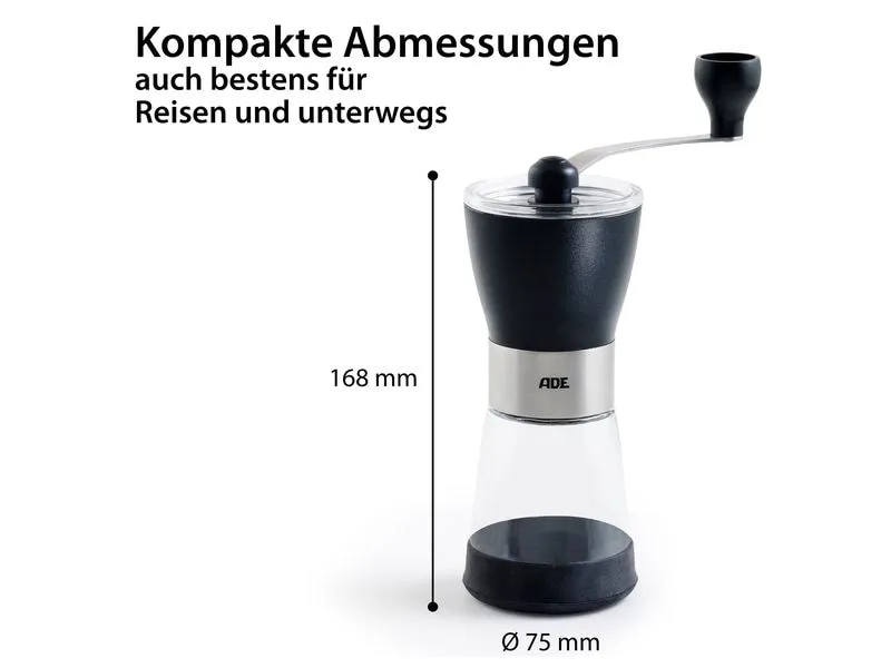 ADE Kaffeemühle Schwarz