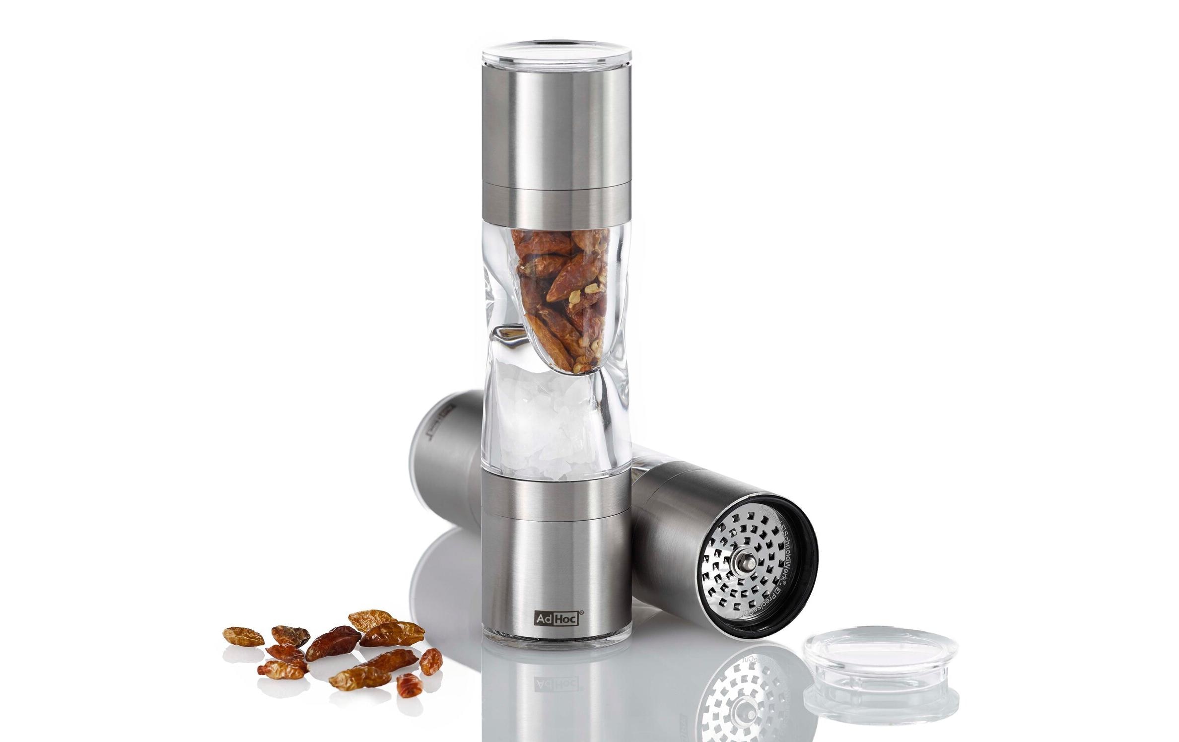 AdHoc Gewürzmühle und Schneider 15 cm, Silber