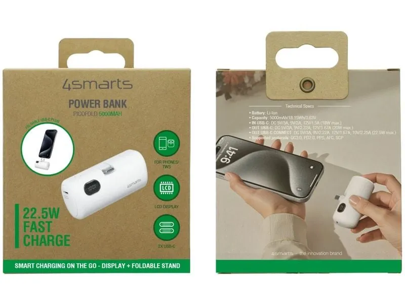 4smarts Powerbank PicoFold 5000 mAh 4smarts Powerbank PicoFold 5000 mAh