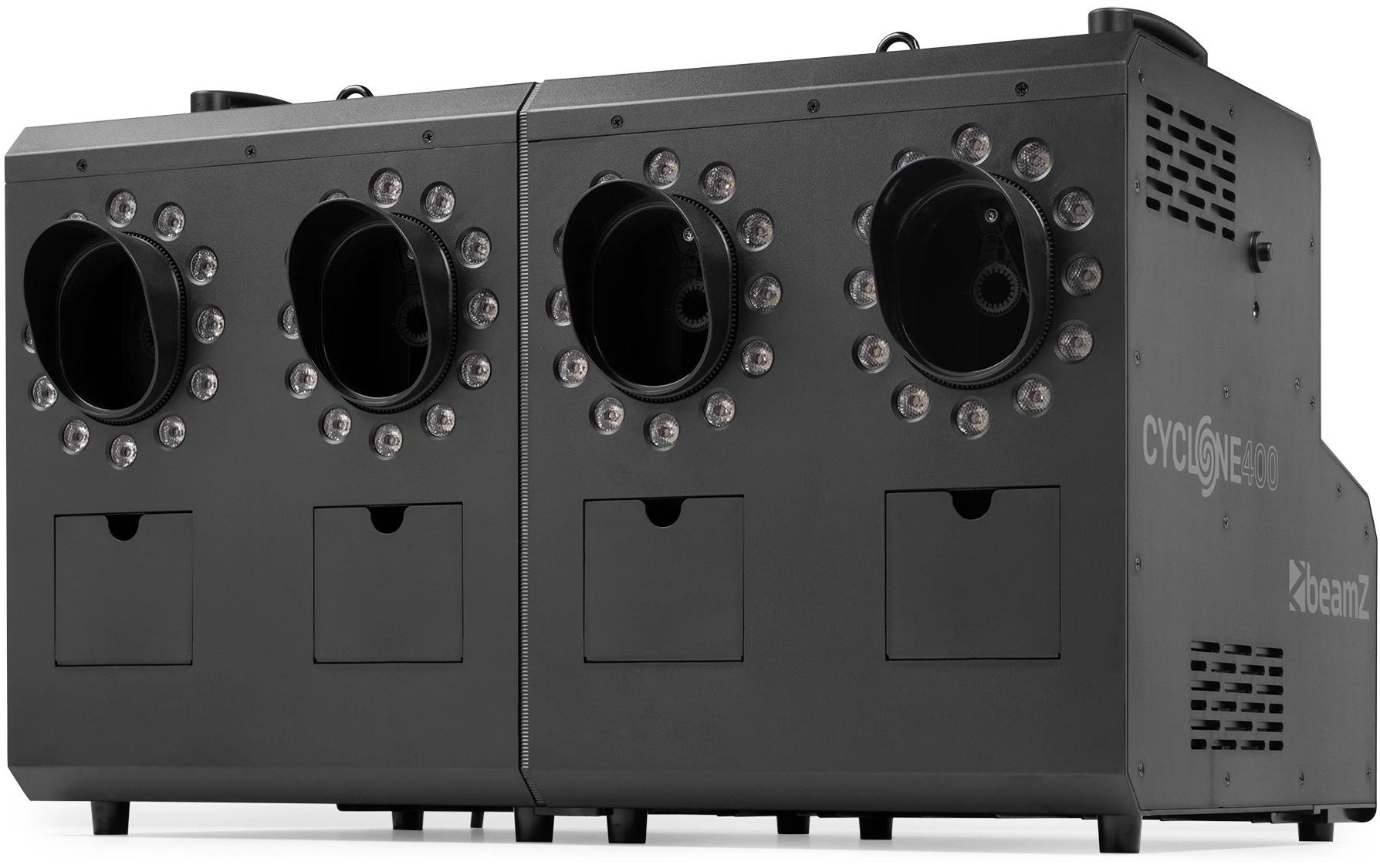 BeamZ Cyclone 400 Nebel- und Seifenblasenmaschine mit 48 RGBW-LEDs