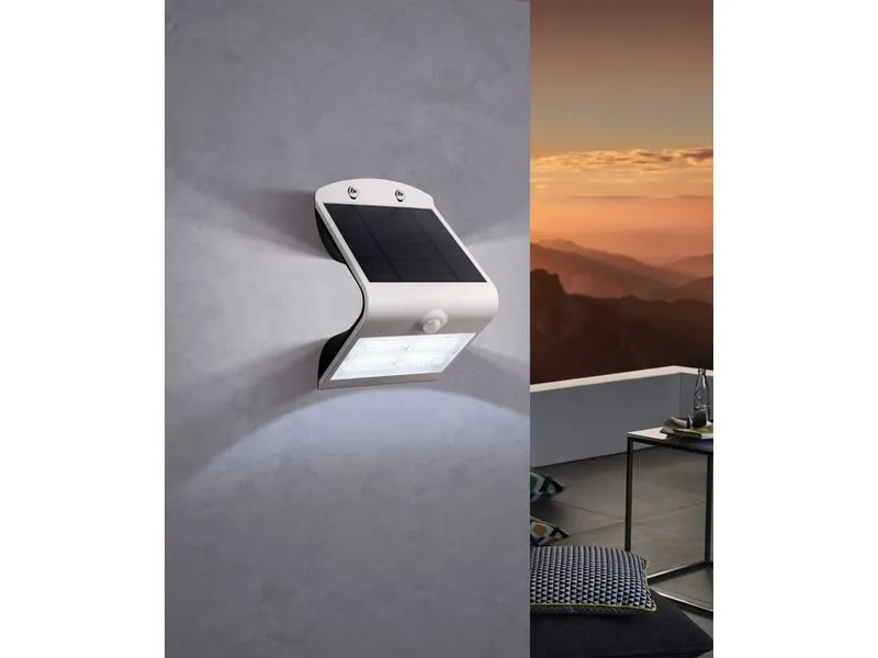 EGLO Leuchten Lamozzo LED Aussenwandleuchte IP54 Sensor weiss 4000K