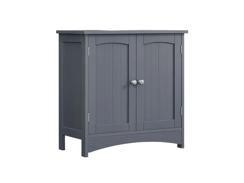 VASAGLE Waschbeckenunterschrank mit 2 Türen 60 x 60 cm, Grau VASAGLE Waschbeckenunterschrank mit 2 Türen 60 x 60 cm, Grau