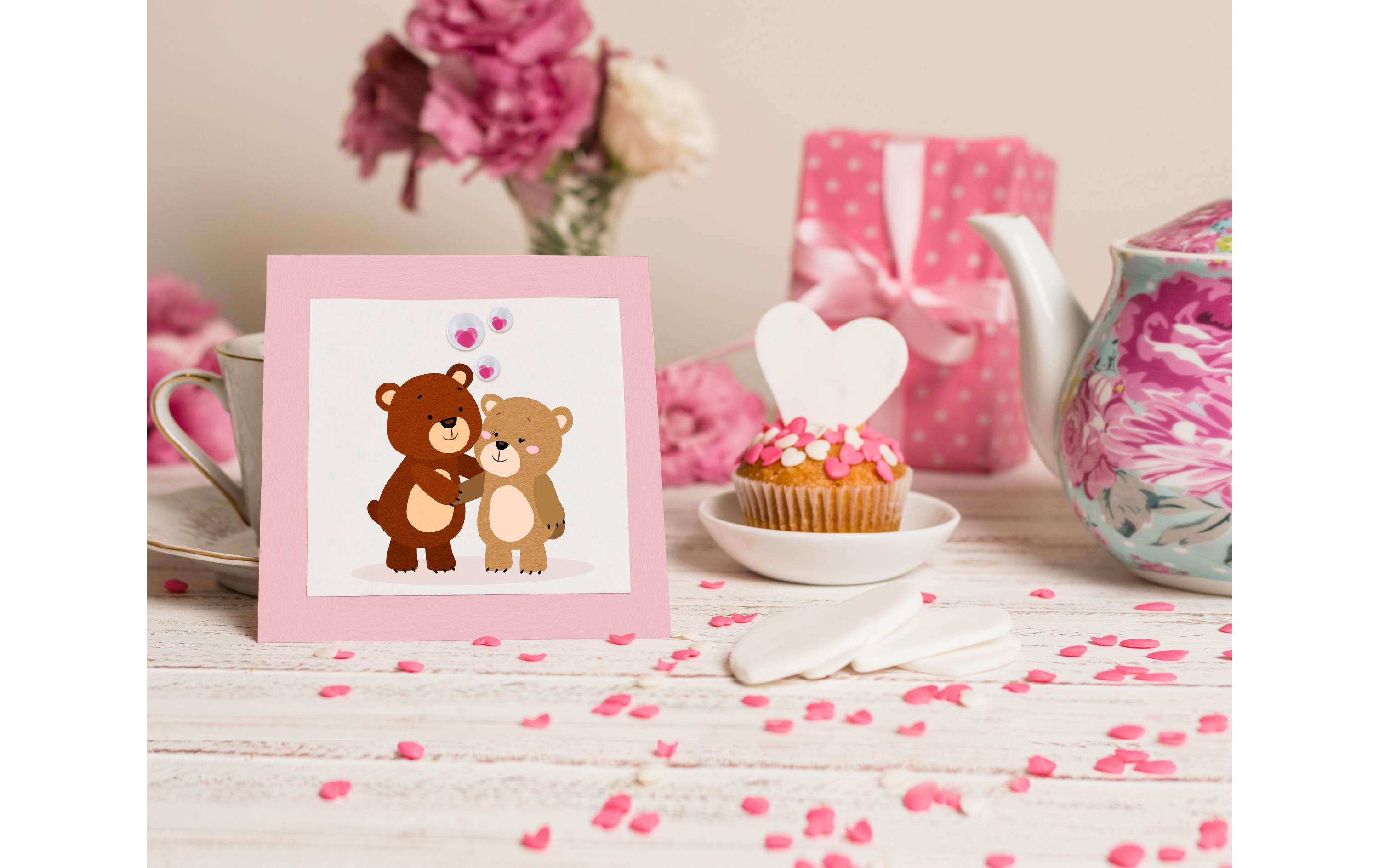 URSUS Wackelaugen Herzen 52 Stück