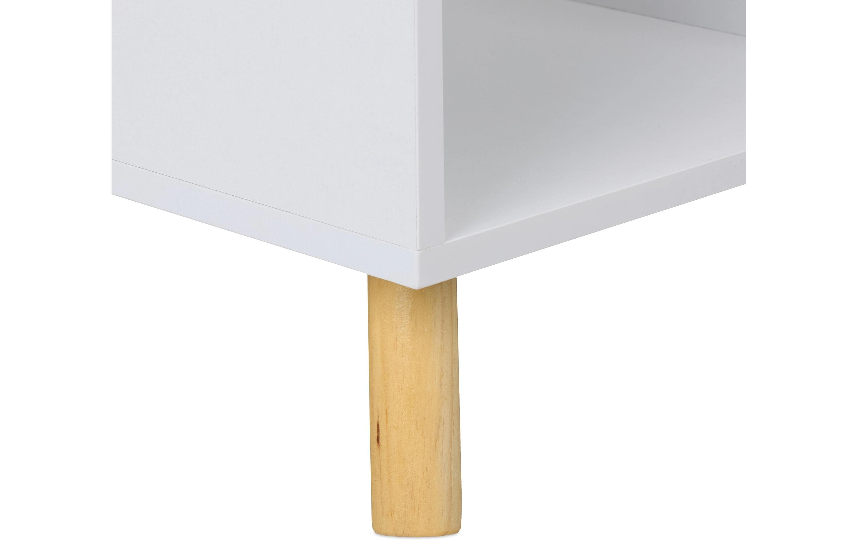 relaxdays Kinderregal Haus Hellbraun; Weiss