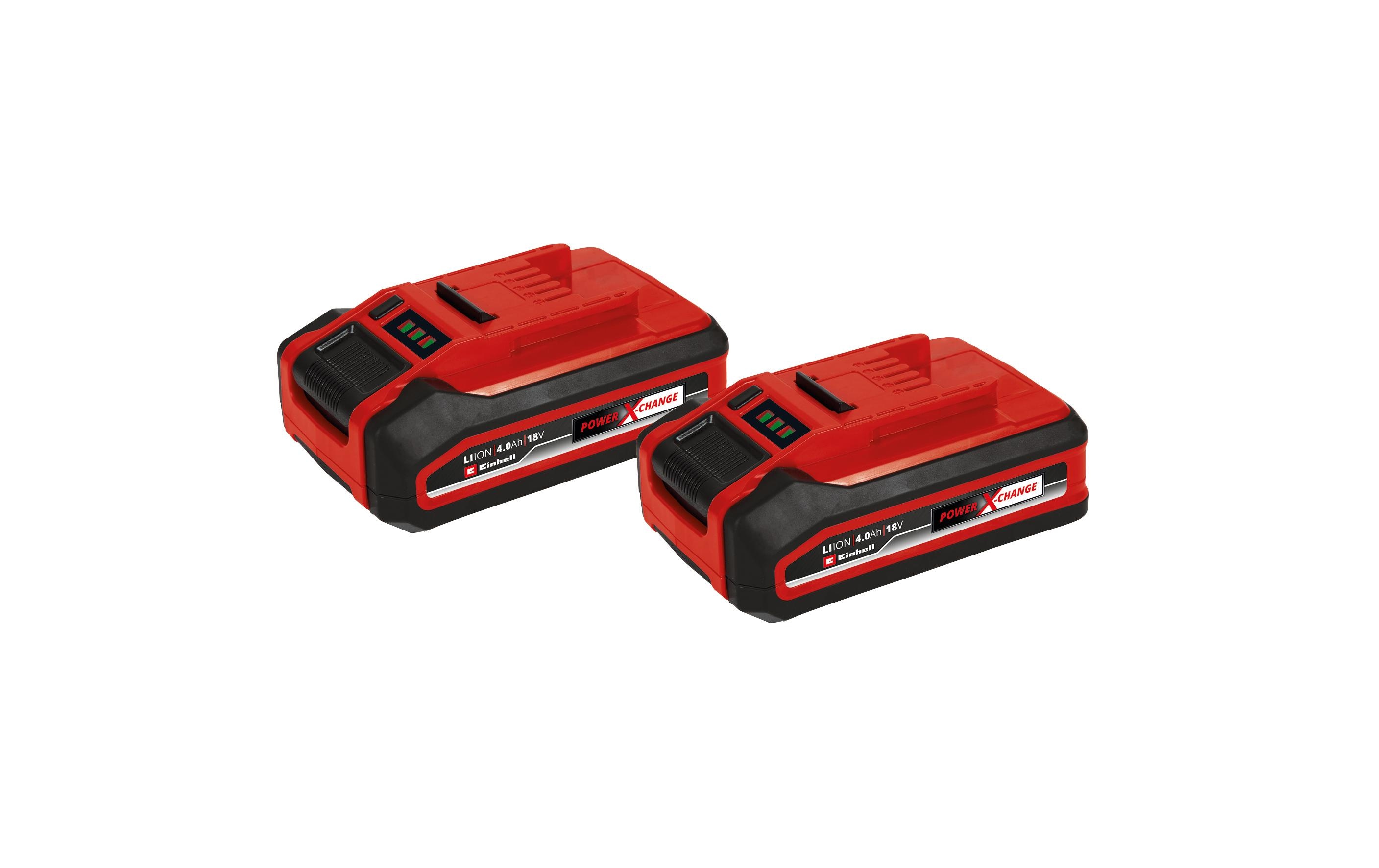 Einhell PXC Plus Twinpack, 18 V 4Ah