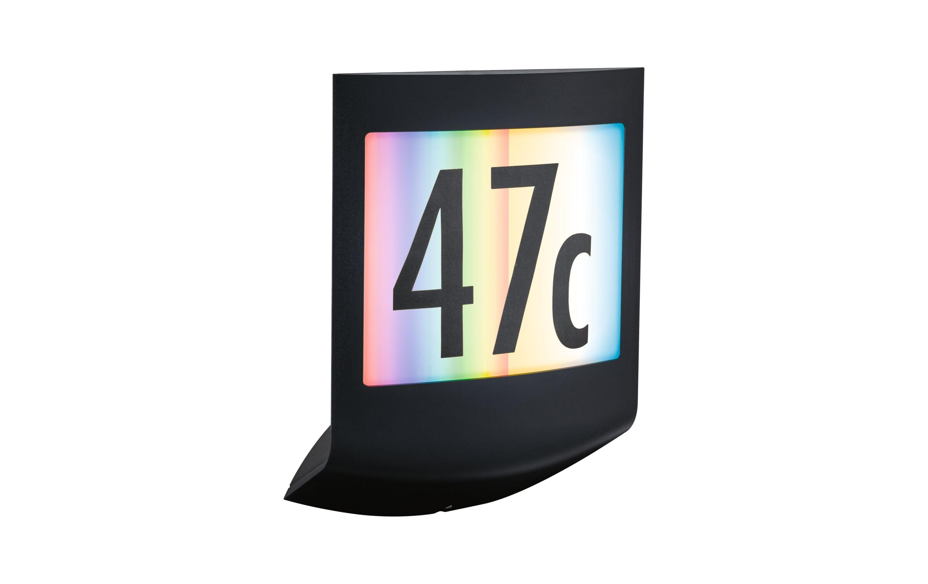 Paulmann Wandleuchte Padea, 3000K, RGBW+, Anthrazit Paulmann Wandleuchte Padea, 3000K, RGBW+, Anthrazit