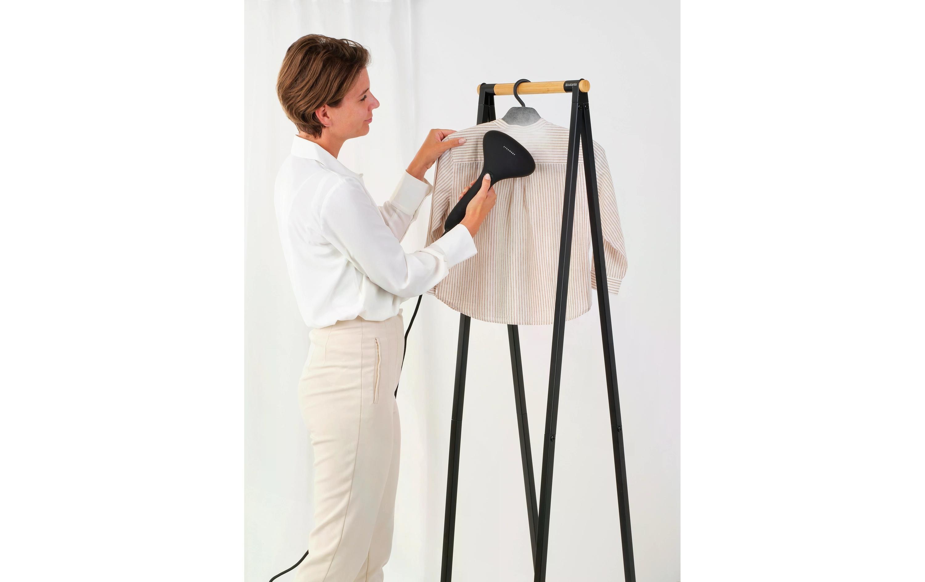 Brabantia Kleiderbügel Refresh & Steam 1 Stück, Schwarz