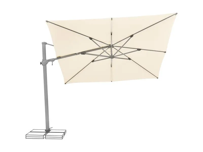 Suncomfort by Glatz Sonnenschirm Varioflex Solar LED, 300 x 300 cm, Hellbeige Suncomfort by Glatz Sonnenschirm Varioflex Solar LED, 300 x 300 cm, Hellbeige