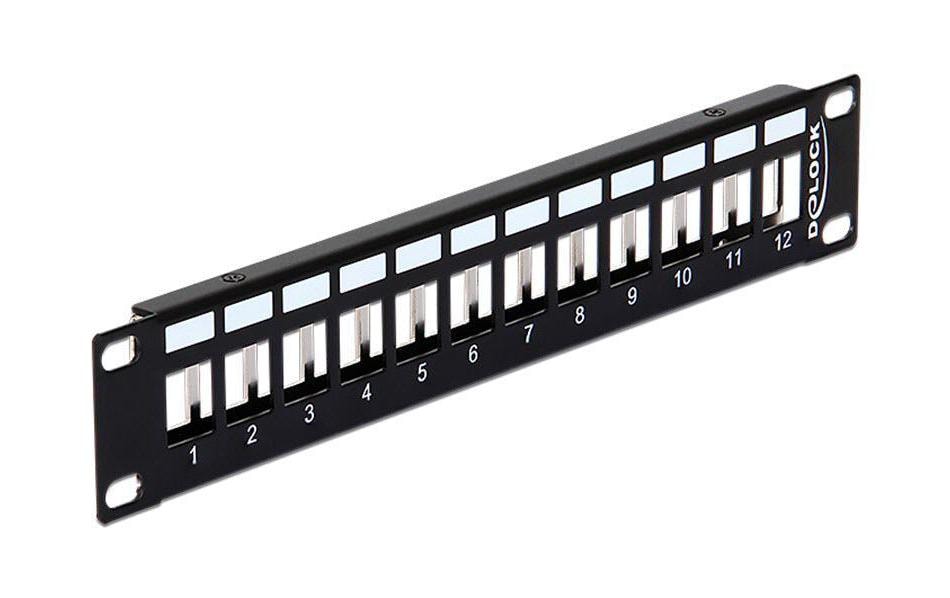 Delock Patchpanel 12 Port, Keystone 10 Rack Delock Patchpanel 12 Port, Keystone 10 Rack