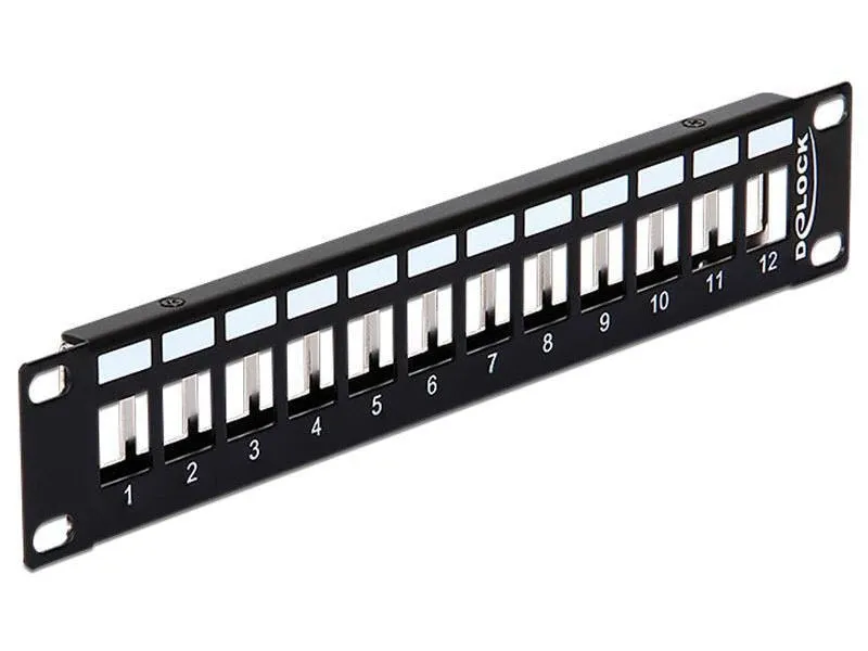 Delock Patchpanel 12 Port, Keystone 10 Rack Delock Patchpanel 12 Port, Keystone 10 Rack