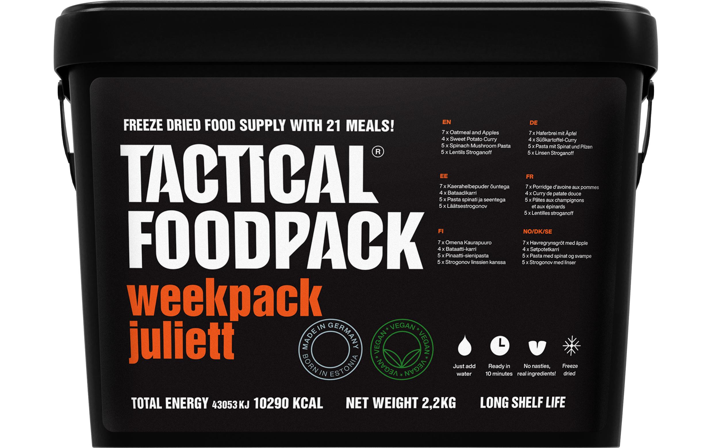 Tactical Foodpack Hauptgericht Weekpack Juliett Tactical Foodpack Hauptgericht Weekpack Juliett