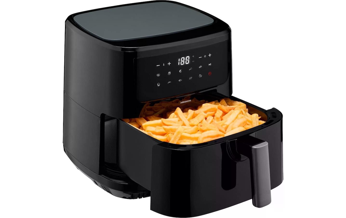 Medion Heissluft-Fritteuse MD 11750 7.2 l, Schwarz