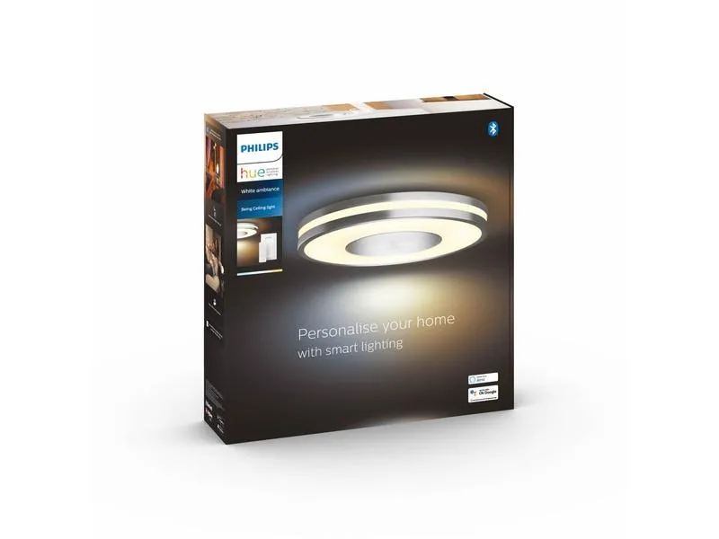 Philips Hue White Amb. Being Deckenleuchte silber 2400 lm + Dimmer Philips Hue White Amb. Being Deckenleuchte silber 2400 lm + Dimmer